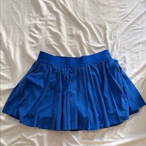 Blue Pleated Women's tennis Skirt